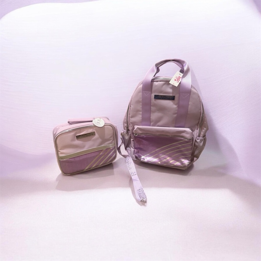 Girls justice Backpack & lunch bag Set